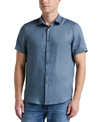 Perry Ellis Men's Solid Linen Shirt