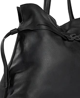 Sam Edelman Poppy Extra Large Leather Drawstring Crossbody