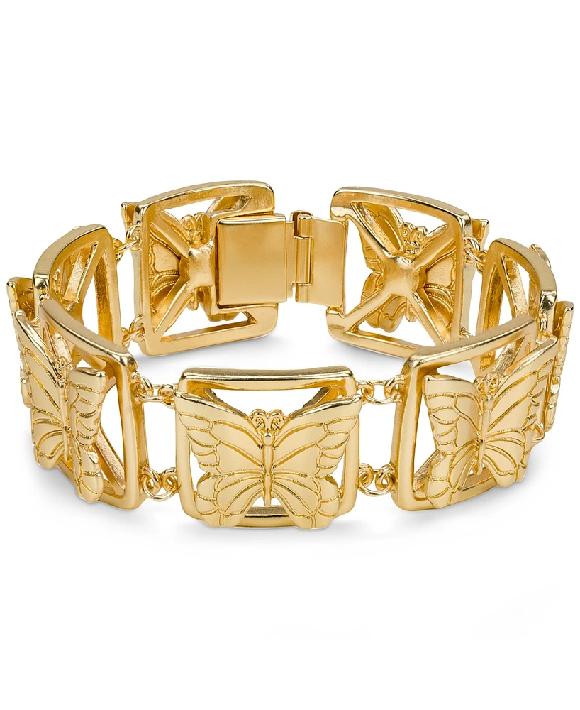 Patricia Nash Gold-Tone Butterfly Link Bracelet