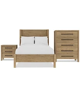 Davie 3-Pc. Full Set (Panel Bed, Chest & 3-Drawer Nightstand)