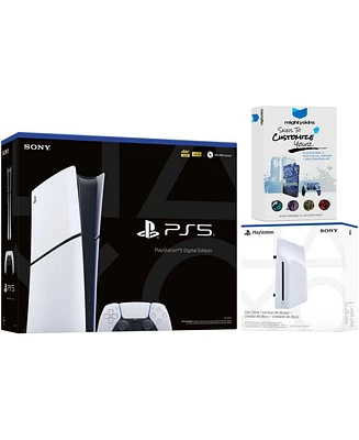 Sony PlayStation 5 Slim Digital Bundle with Disc Drive and MightySkins Code