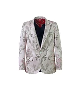 Elie Balleh Boys Modern Sports Coat Pink, L/6-7
