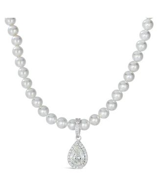Anna Zuckerman Princess Di Champagne Pearl Necklace