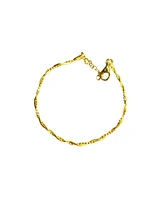Spero London Bead Chain Twisted Sterling Silver Bracelet