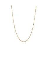 Spero London Rectangular Link Chain Sterling Silver Necklace