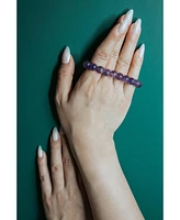 Manifest Collection | Calm — Purple Crystal Beaded Bracelet