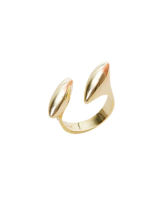 Spero London Double Marquise Sterling Silver Adjustable Ring