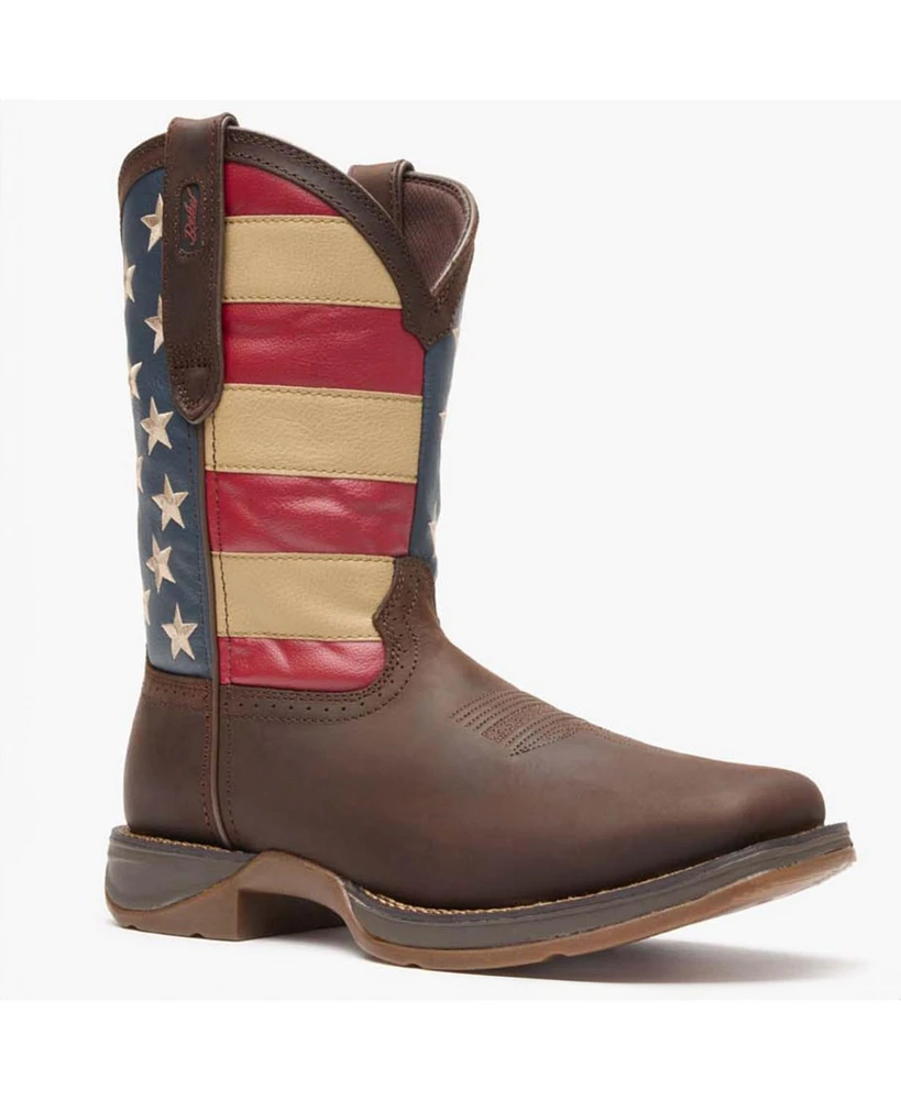 Durango Men's Rebel by Patriotic Pull-On Western Flag Boot