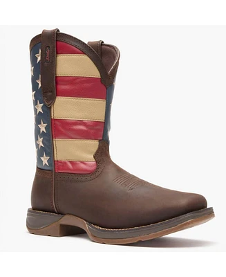 Durango Men's Rebel by Patriotic Pull-On Western Flag Boot
