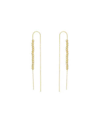 Spero London Sterling Silver Dorica Chain Bead Drop Earring