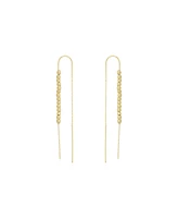 Spero London Sterling Silver Dorica Chain Bead Drop Earring