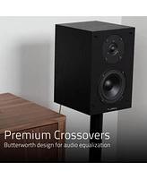 Fluance Elite High Definition 2-Way Bookshelf Surround Sound Speakers for 2-Channel Stereo Listening or Home Theater System