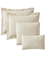 Nestl Grid Embossed 5-Pc. Quilt Set, Full/Queen