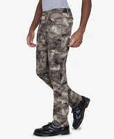 Raw X Men's Printed Denim Vertical Stitching Jeans
