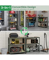 5-Tier Heavy Duty Metal Shelving Unit with 2000 Lbs Total Load Capacity