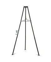Tripod Game Hoist Deer Hanger 600 Lbs Capacity Deer Skinning Rack