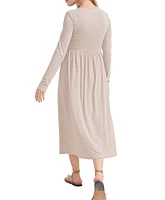Hatch Collection Maternity The Softest Rib Nursing Friendly Dress