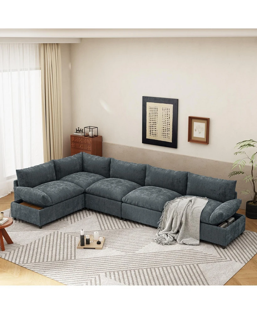 Modular Sectional Sofa w/ Storage