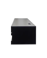 180 Wall Mounted Floating 80" Tv Stand with 20 Color LEDs and Charging Station