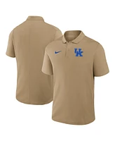 Nike Men's Tan Kentucky Wildcats Primetime Victory Primary Logo Performance Polo Shirt