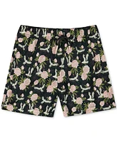 Sunset and Vines Men's Floral Woven Swim Trunks