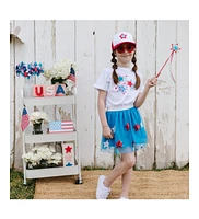 Sweet Wink Baby Girls Patriotic Star Short Sleeve T-Shirt
