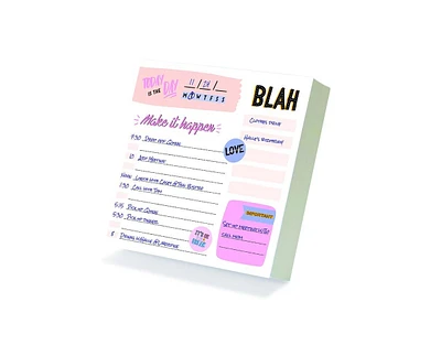 Undated Make it Happen Daily Note Block for Productivity and Lists Desktop