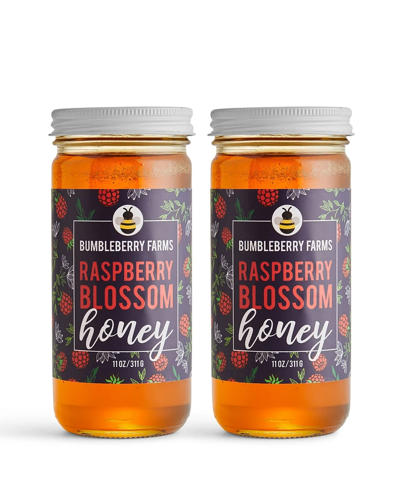 Bumbleberry Farms Raspberry Blossom Honey Set of 2