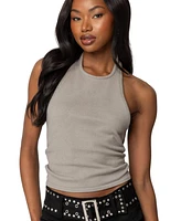 Edikted Women's Twister Backless Knit Halter Top