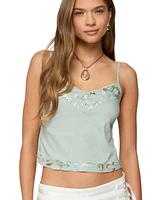 Edikted Women's Sequin & Bead Woven Tank Top