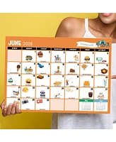 2026 Bountiful Blooms Large Desk Pad Monthly Blotter Calendar