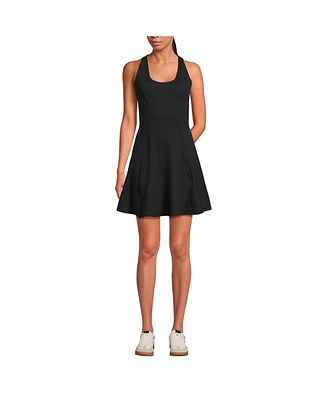 Lands' End Women's Active High Impact Skater Skirt Dress
