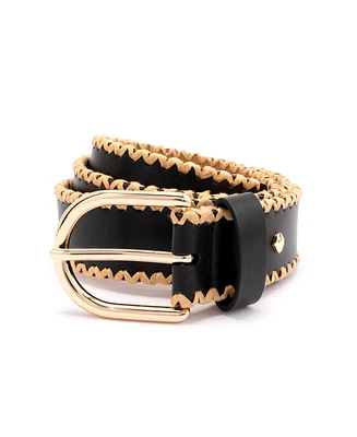 Kate Spade New York Women's 35mm Straw Edge Belt