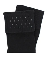 Trafalgar Men's Marius Marled Patterned Mid-Calf Pima Cotton Socks (1 Pair)