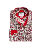 Elie Balleh Big Boys Slim Fit Paisley Print Shirt