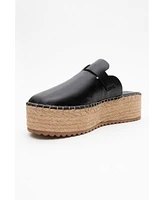 Novas Leather Platform Espadrille Mule (Women)