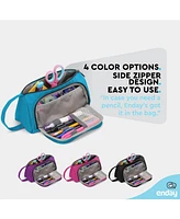 Enday Big Capacity Pencil Case, 3 Compartments Bags with Zipper, Large Pouch, Cute Case Organizer, Zipper Pouches