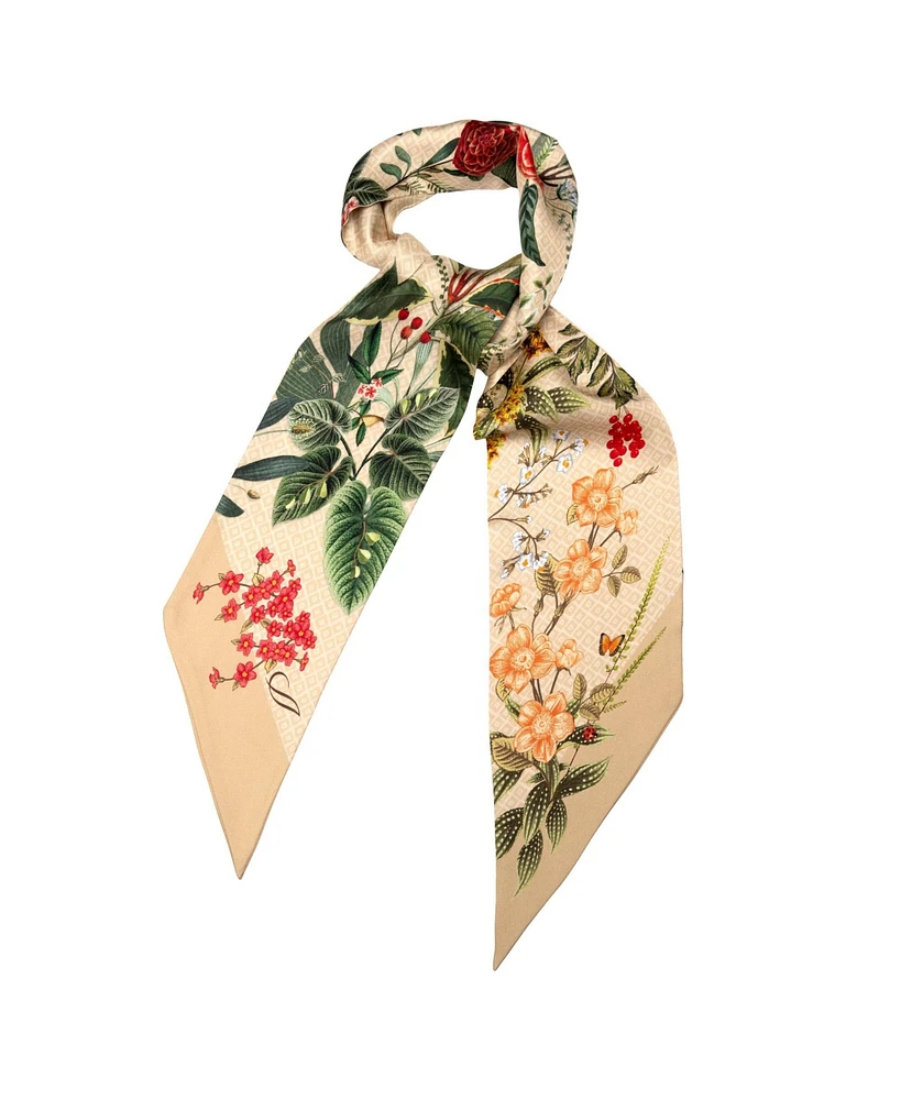 Ornella - Skinny Silk Scarf for Women