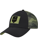 Fanatics Men's Black Los Angeles Kings Authentic Pro Military Appreciation Adjustable Hat