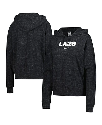 Nike Women's Black LA28 Summer Olympics Gym Vintage Pullover Hoodie