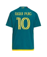 Adidas Big Boys and Girls Riqui Puig Green La Galaxy 2024 La Kit Replica Player Jersey