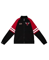 Mitchell & Ness Men's Black Chicago Bulls Mvp 2.0 Full-Zip Track Jacket