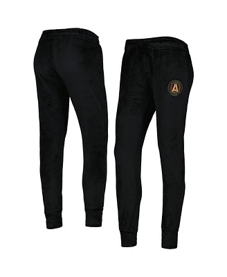 Concepts Sport Women's Black Atlanta United Fc Intermission Velour Cuffed Pants