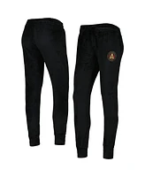 Concepts Sport Women's Black Atlanta United Fc Intermission Velour Cuffed Pants