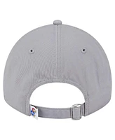 New Era Women's Gray Kansas Jayhawks Logo 9TWENTY Adjustable Hat