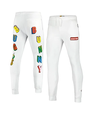 Freeze Max Men's Bugs Bunny White Looney Tunes Big Letter Pants