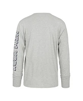 '47 Brand Men's Gray New York Yankees Big Tall Distressed Franklin Long Sleeve T-Shirt