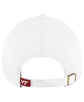 '47 Brand Women's White Virginia Tech Hokies Pensacola Clean Up Adjustable Hat