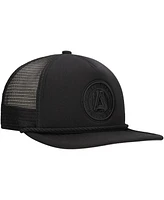 New Era Men's Black Atlanta United Fc Active Tone Golfer Snapback Hat