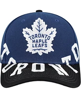Mitchell & Ness Men's Blue/Black Toronto Maple Leaf's Underarch Two-Tone Pro Crown Snapback Hat